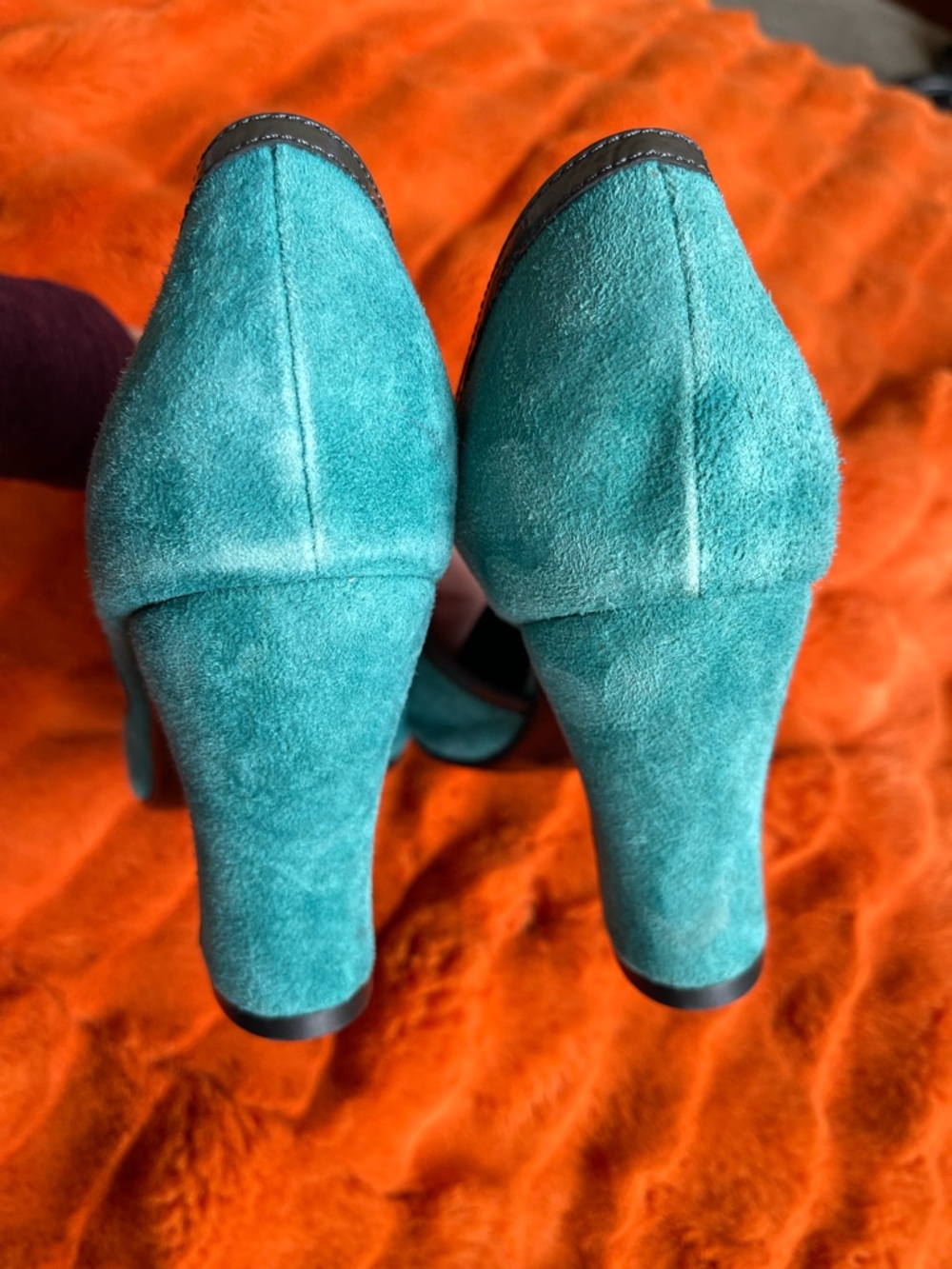 John Fluevog miracles cana turquoise shoes - Picture 6 of 14